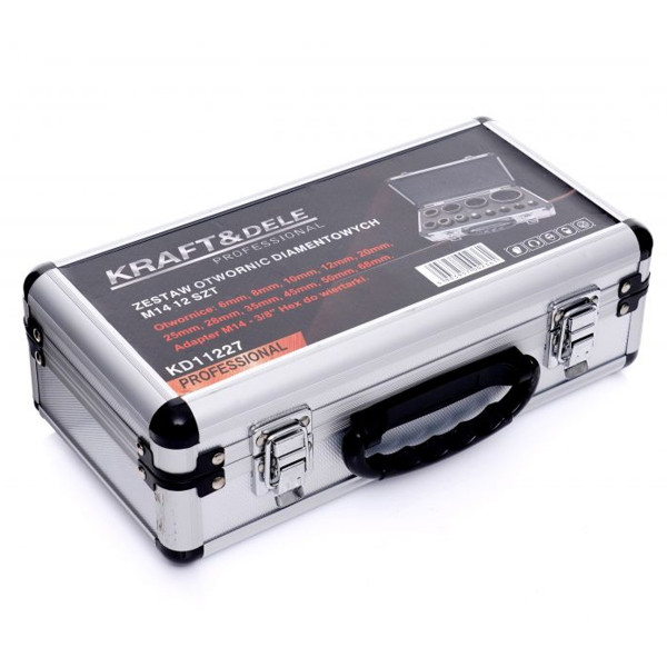 Набор алмазных коронок 12 шт. Kraft&Dele KD11227