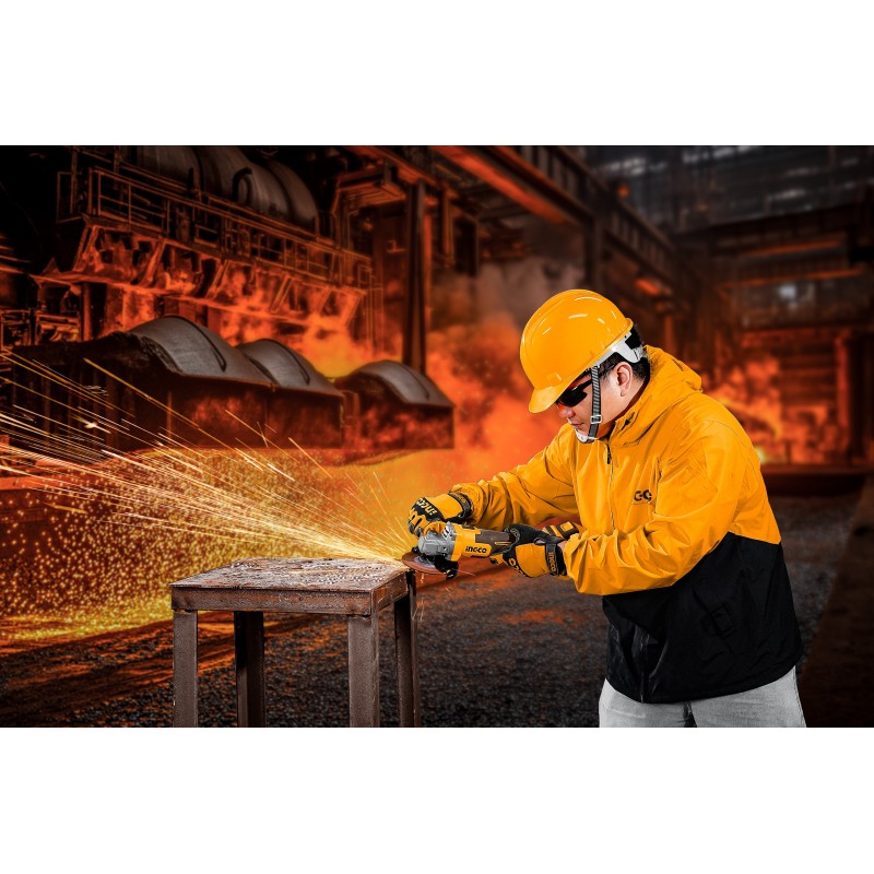 Болгарка аккумуляторная 115mm 900W 1*4A INDUSTRIAL INGCO CAGLI261521