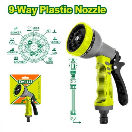 Пистолет для полива 9 функций ABS DYLLU DTNE9E34