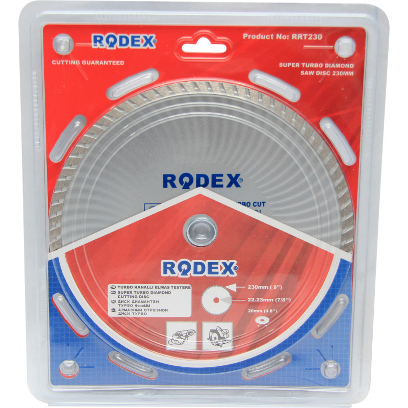 RRT230   Диски с алмаз покрыт Rodex 230турбо