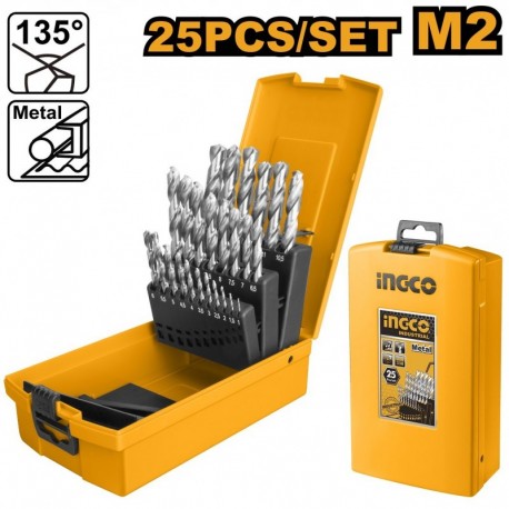Набор сверел по металлу 25шт INGCO AKD1251