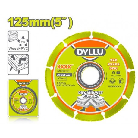 Диск по  дереву с паяным твёрдым сплавом 125мм DYLLU DTCCD1K05