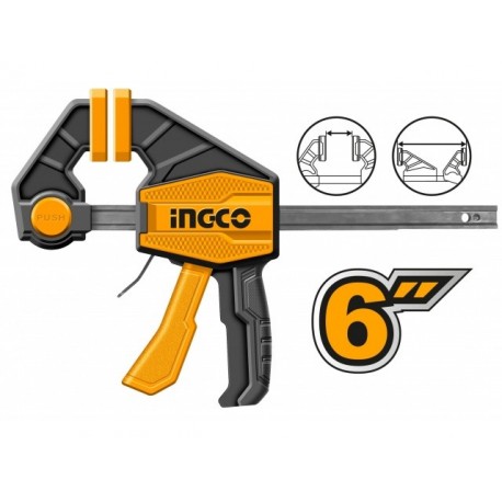 Быстрозажимная струбцина 63х150 мм INDUSTRIAL INGCO HQBC01601