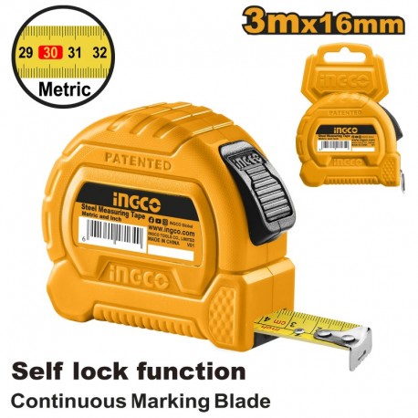 Рулетка 3м INGCO HSMT27316-1