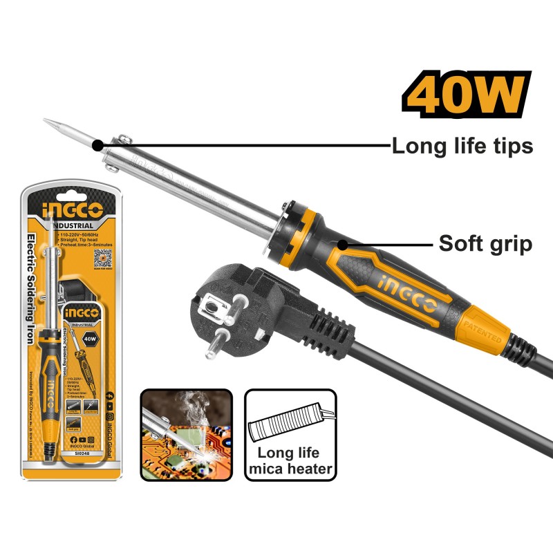 Паяльник 40W INGCO SI0248