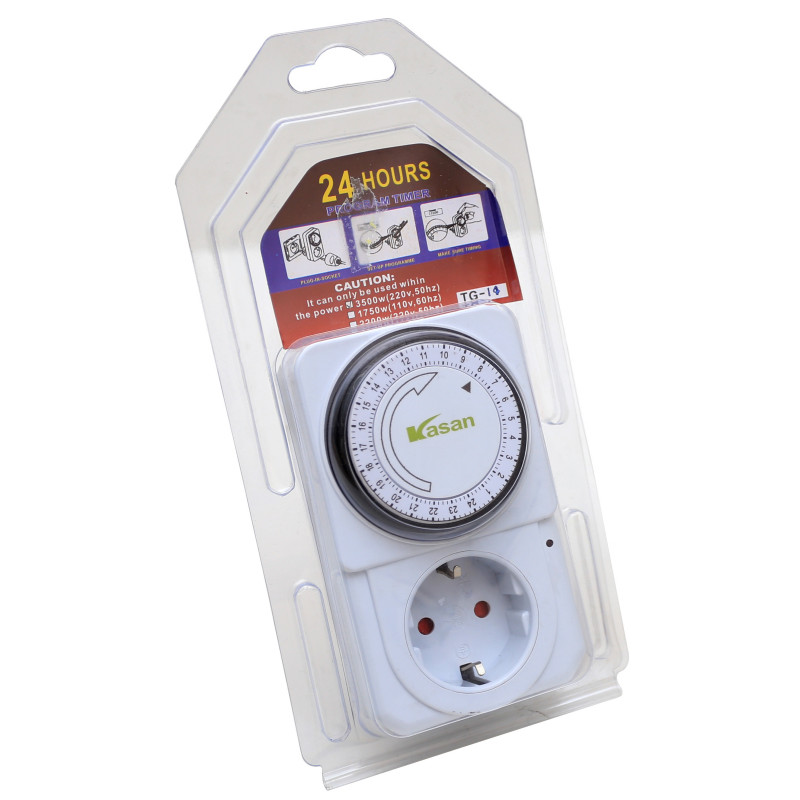 Mеханический таймер 16A 3500W 24h TG14 Kasan