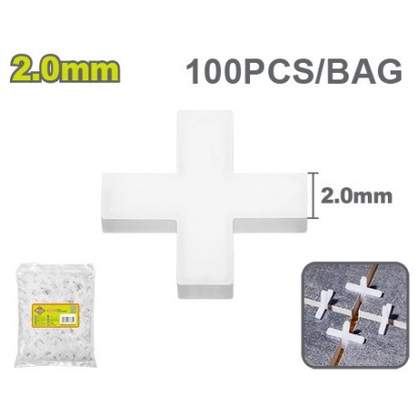 Крестообразный ограничитель для плитки 2мм 100шт. DYLLU DTXZ1002