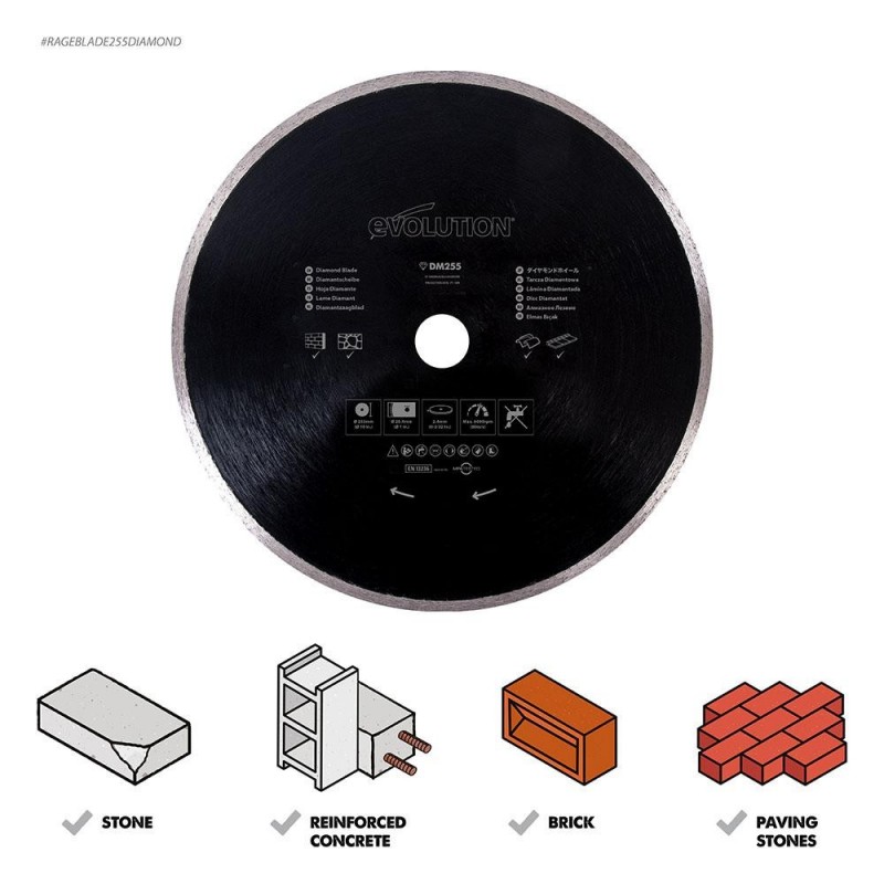 Диск по бетону 255мм RAGEBLADE255DIAMOND Evolution