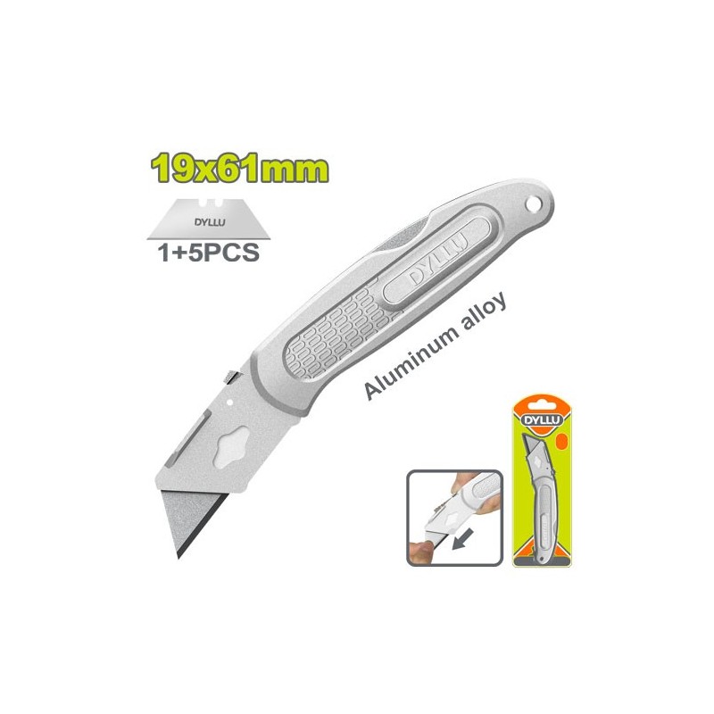 Нож с отламывающимся лезвием 19х61мм 5 лезвий DTSK9461 DYLLU