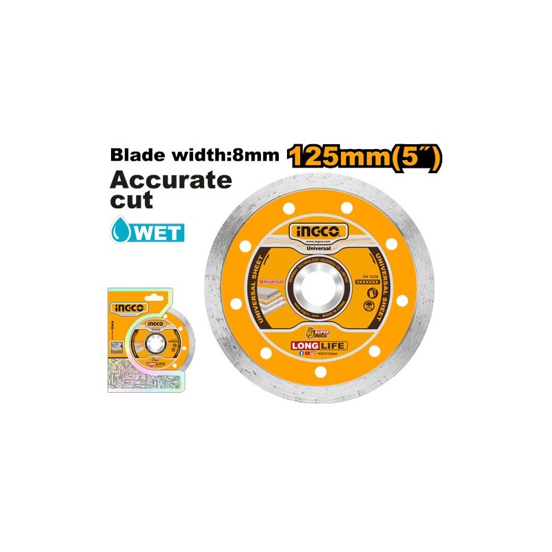 Диск алмазный 125mm INGCO DMD021252