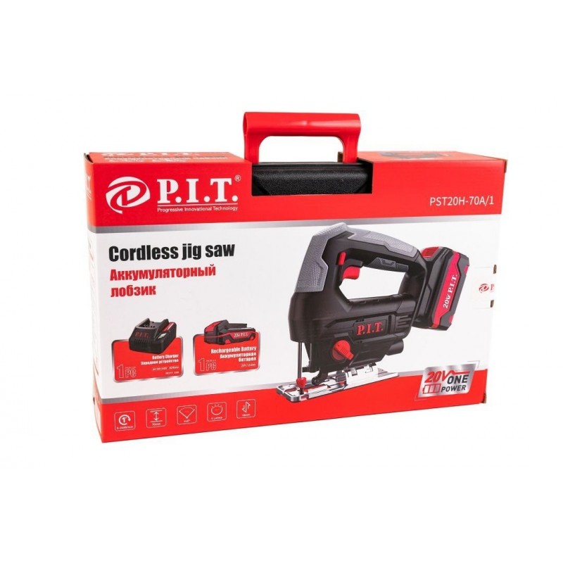 Электолобзик аккумуляторный PIT 20V/2A PST20H-70A/1