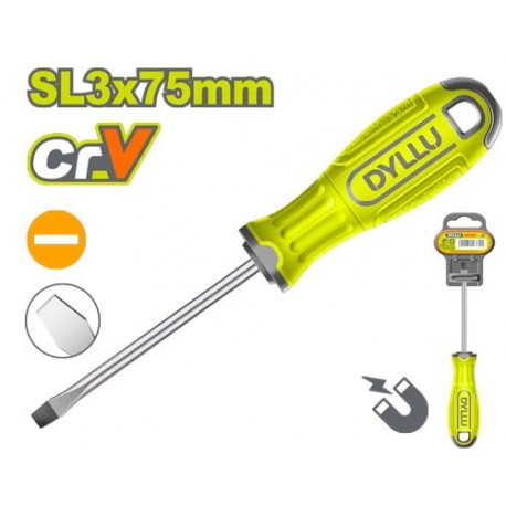 Плоская отвертка SL3*75мм DYLLU DTSD1233