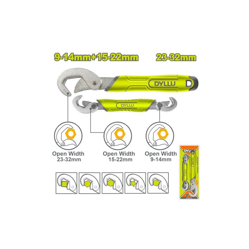 Набор универсальных ключей 2шт. DYLLU DTUW1103