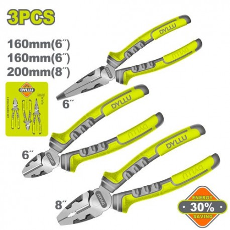 Набор из 3 комбинированных плоскогубцев DYLLU DTPS0613
