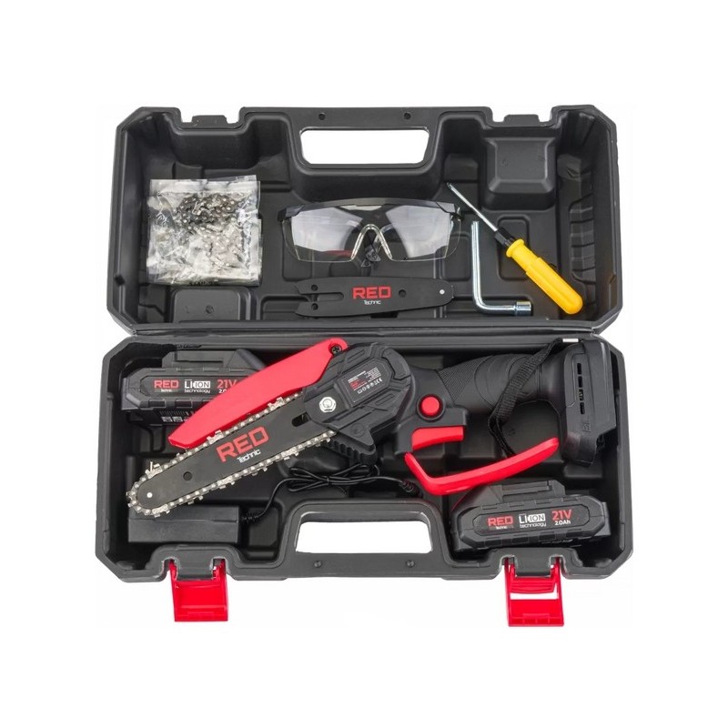 Цепная пила аккумуляторная Red Technic RTMPA0064