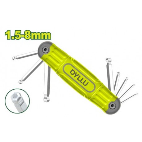 Набор шестигранников 8 шт.1.5-8mm DYLLU DTHK2281