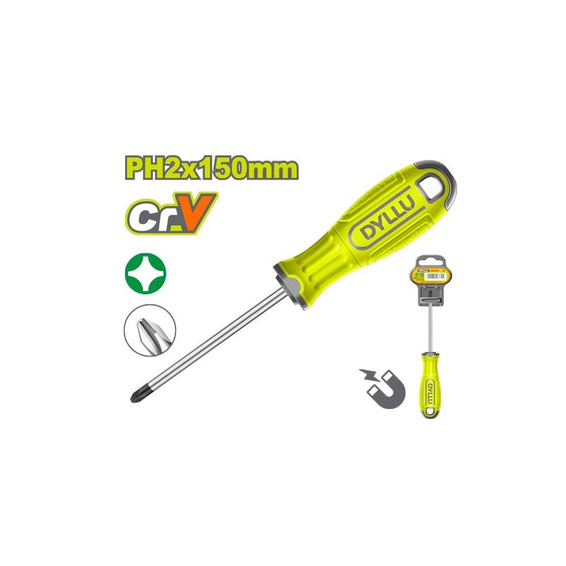 Отвертка крестовая PH2*150мм DYLLU DTSD2226
