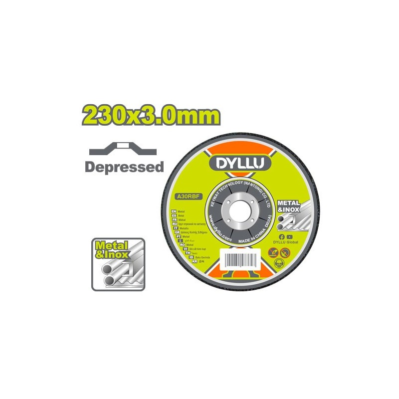 Диск абразивный для шлифовки 230*3.0*22.2мм DYLLU DTAC1392