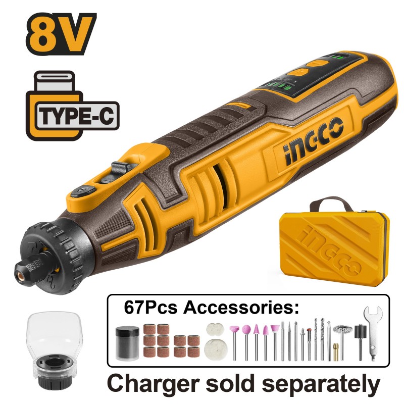 Машина для шлифовки и гравировки INGCO CMGLI0801