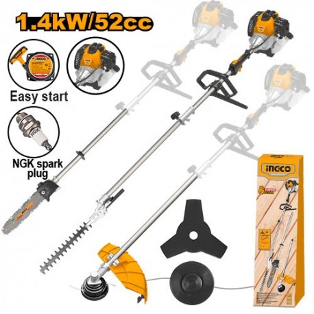 Триммер для газона бензиновый многофункциональный INGCO GMT55231