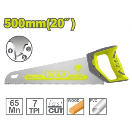 Ножовка по дереву 500 мм DYLLU DTHW8G20