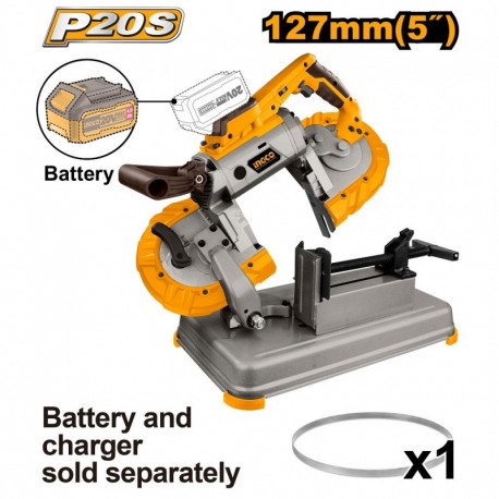 Аккумуляторная  ленточная пила (без аккумулятора) INGCO...