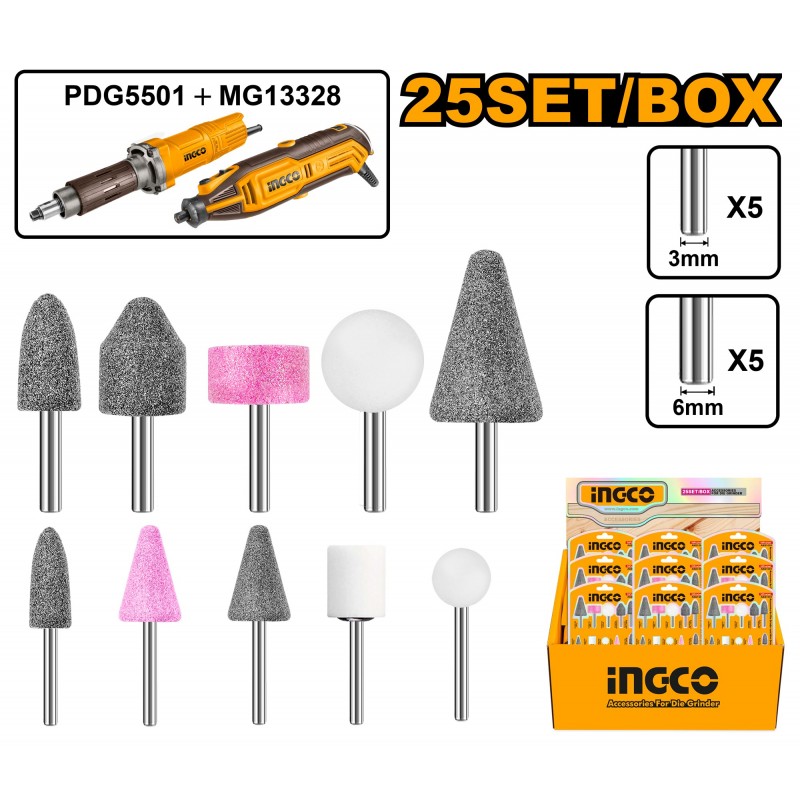 Аксессуары для мини-шлифовальной машины 10шт. INGCO AKB1001
