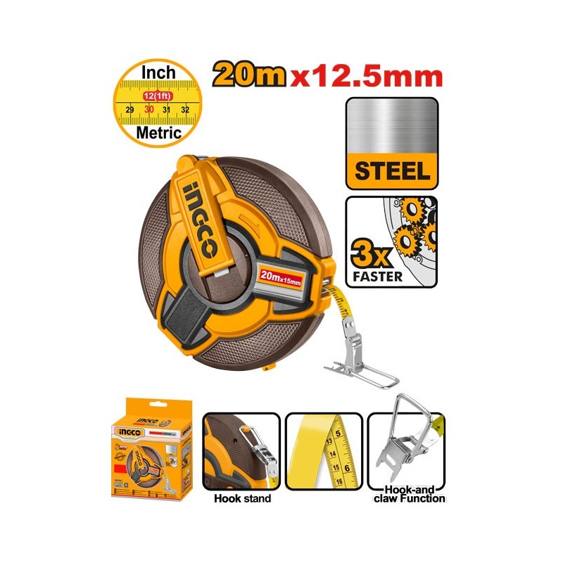 Рулетка 20м INGCO HSMT0820