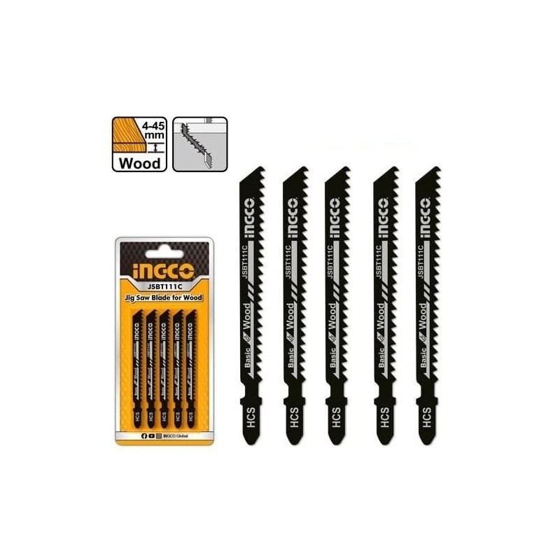 Набор полотен для лобзика по дереву INGCO JSBT111C