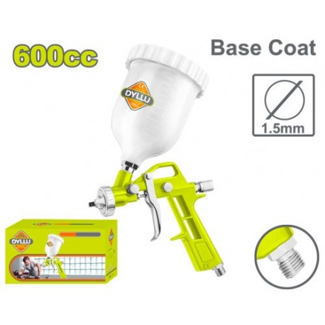 Краскопульт 1.5мм контейнер пластиковый 0.6Л DYLLU DTGA1504