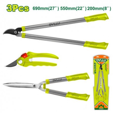 Набор секаторов 3шт. DYLLU DTPR3E03