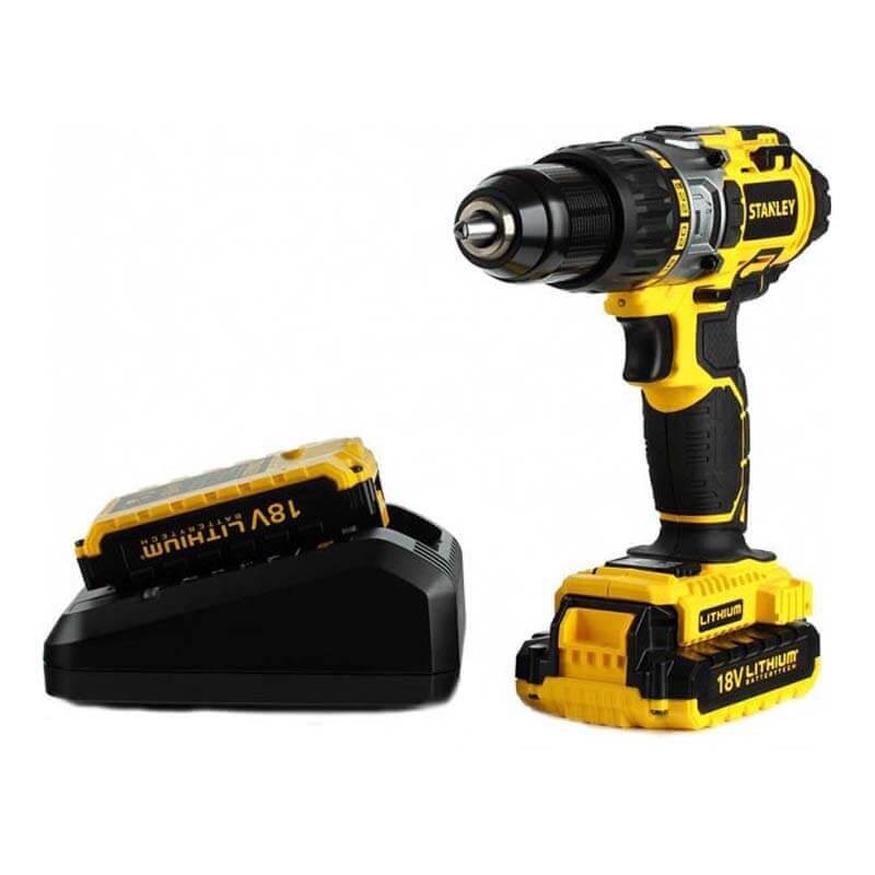 Шуруповерт аккумуляторный, ударный Li-Ion 18V/2,0A STANLEY...