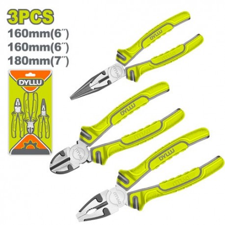 Набор из 3 комбинированных плоскогубцев DYLLU DTPS0603