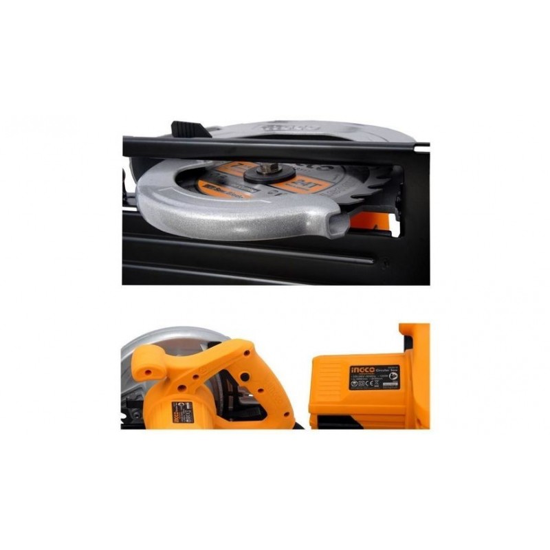 Пила циркулярная 185мм 1400Вт INGCO CS18538