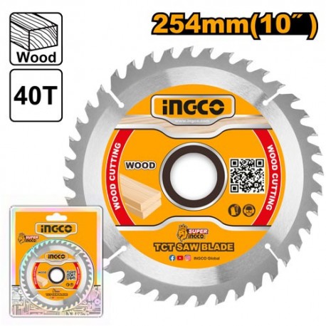 Диск по  дереву 254х30мм 40T INGCO TSB125425