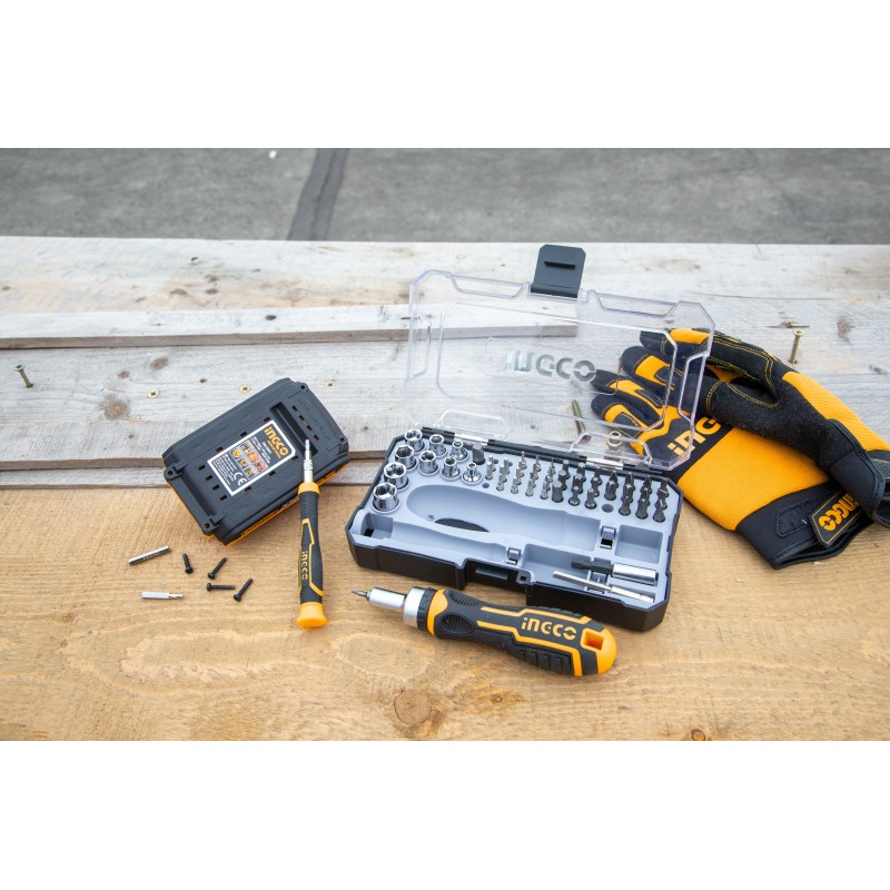 Набор oтвёрток 55 шт, INGCO HKSDB0558