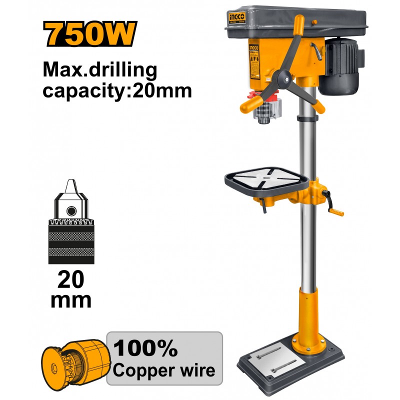 Cверлильный станок 750Вт INGCO DP207502