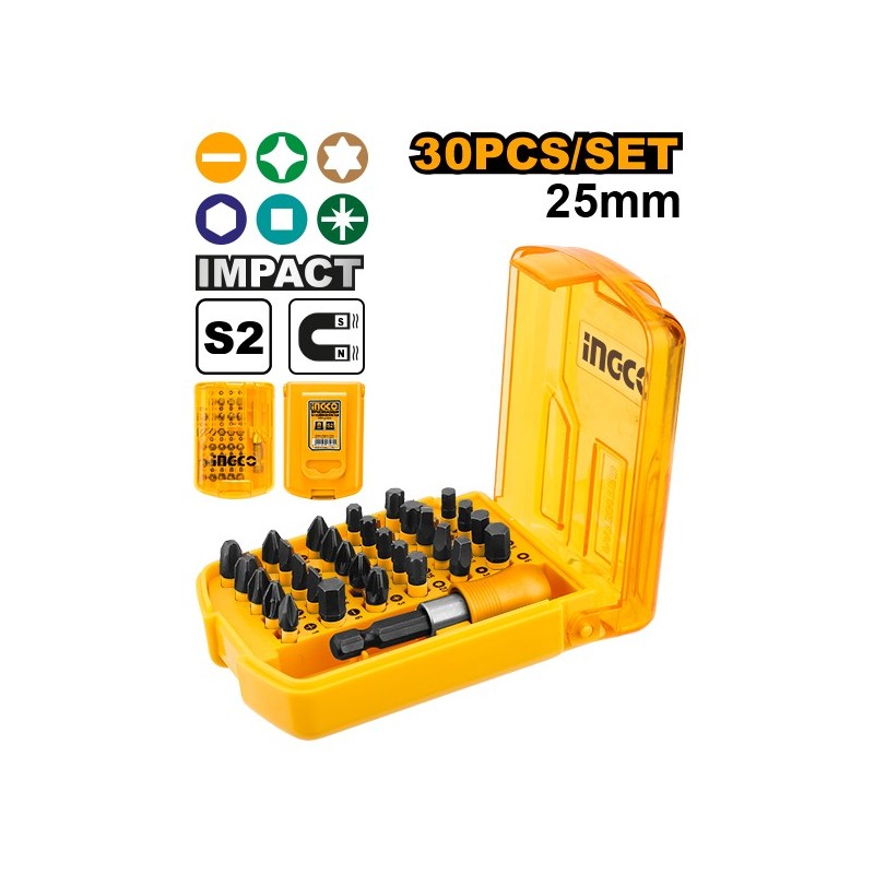 Набор бит 30шт. INGCO AKSD68303