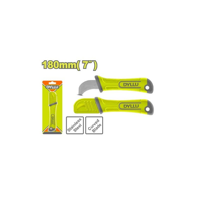 Нож монтажника (с изогнутыми лезвиями) 180мм DYLLU DTSX8612