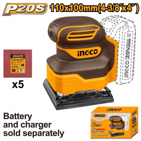 Шлифовальная машина совместимая с аккумулятором  INGCO CSHSLI2014