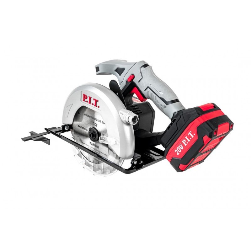 Пила циркулярная аккумулятора PIT 20V*1/2Ah PKS20H-165A/1