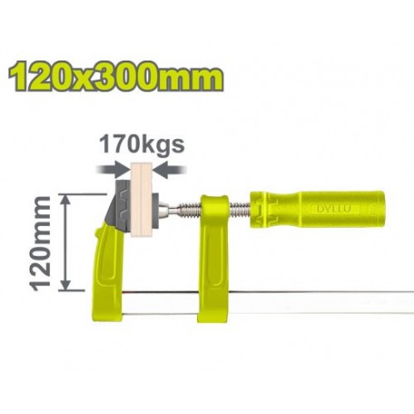 Струбцина столярная тип F 120x300мм DYLLU DTCP2121