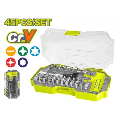 Набор отвертка с насадками тип T 45шт. DYLLU DTSS8B45