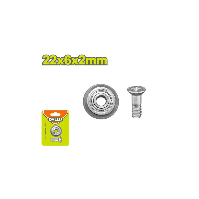 Режущий ролик для плиткореза 22x6x2мм DYLLU DTCJ3501