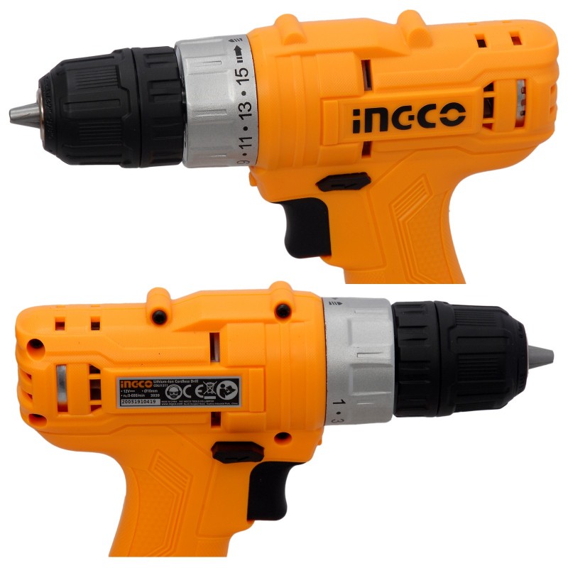 Шуруповерт аккумуляторный  Li-Ion 12В/1.5Ач INGCO CDLI1211