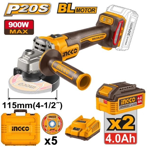 Аккумуляторная болгарка INGCO CAGLI261522