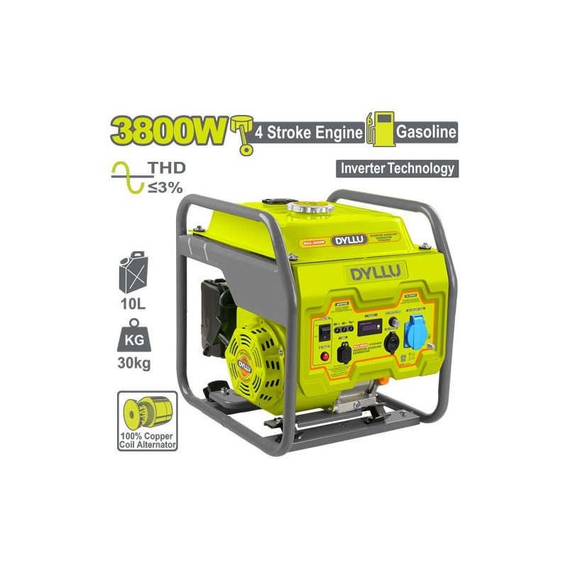 Генератор бензиновый инвертор 3800В  DYLLU DTGEAB06